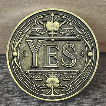Moneta Decision Maker SÌ NO in Stile Retrò, Moneta da Collezione in Metallo per Scelte di Vita, Giochi Divertenti e Decorazione Regalo (Replica)