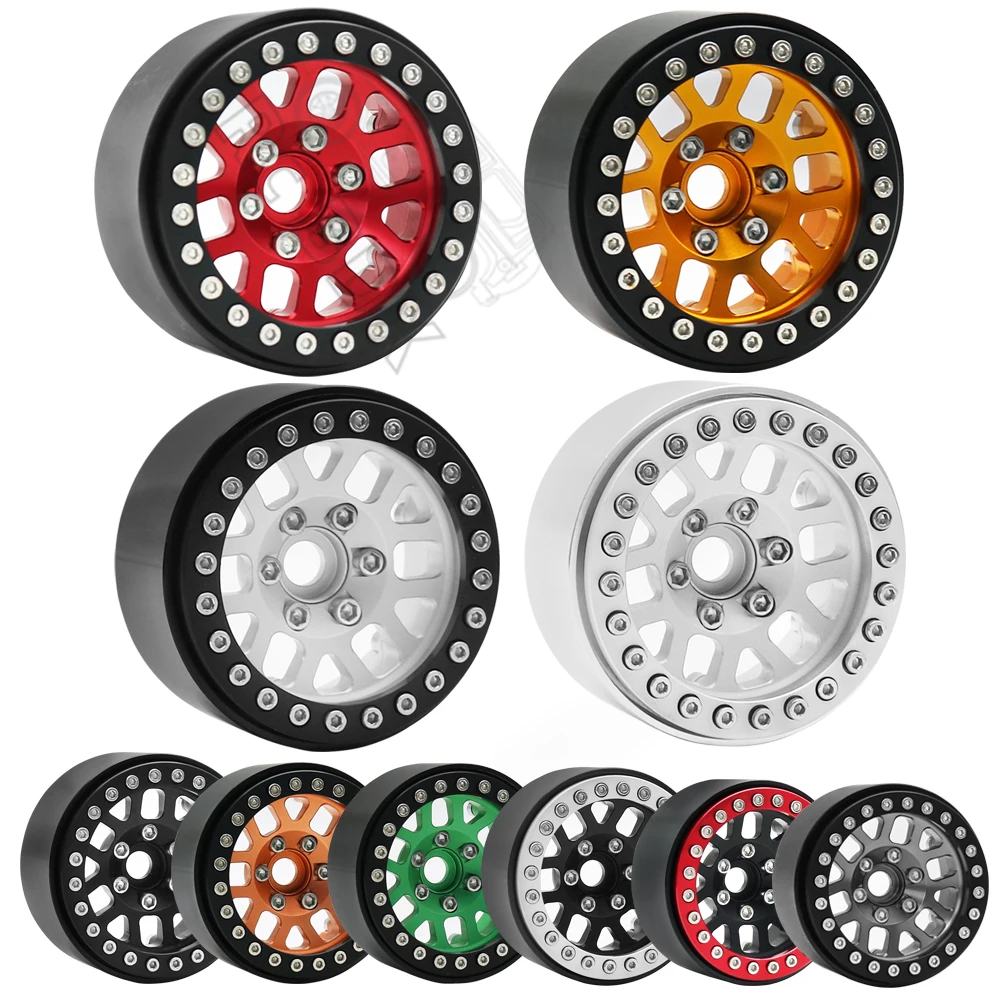 Que-T 1.0-Inch Metal Beadlock Wheel Rims (Set Of 4) For Axial SCX24 1/24 RC Crawler Cars – Upgrade Parts - View #10