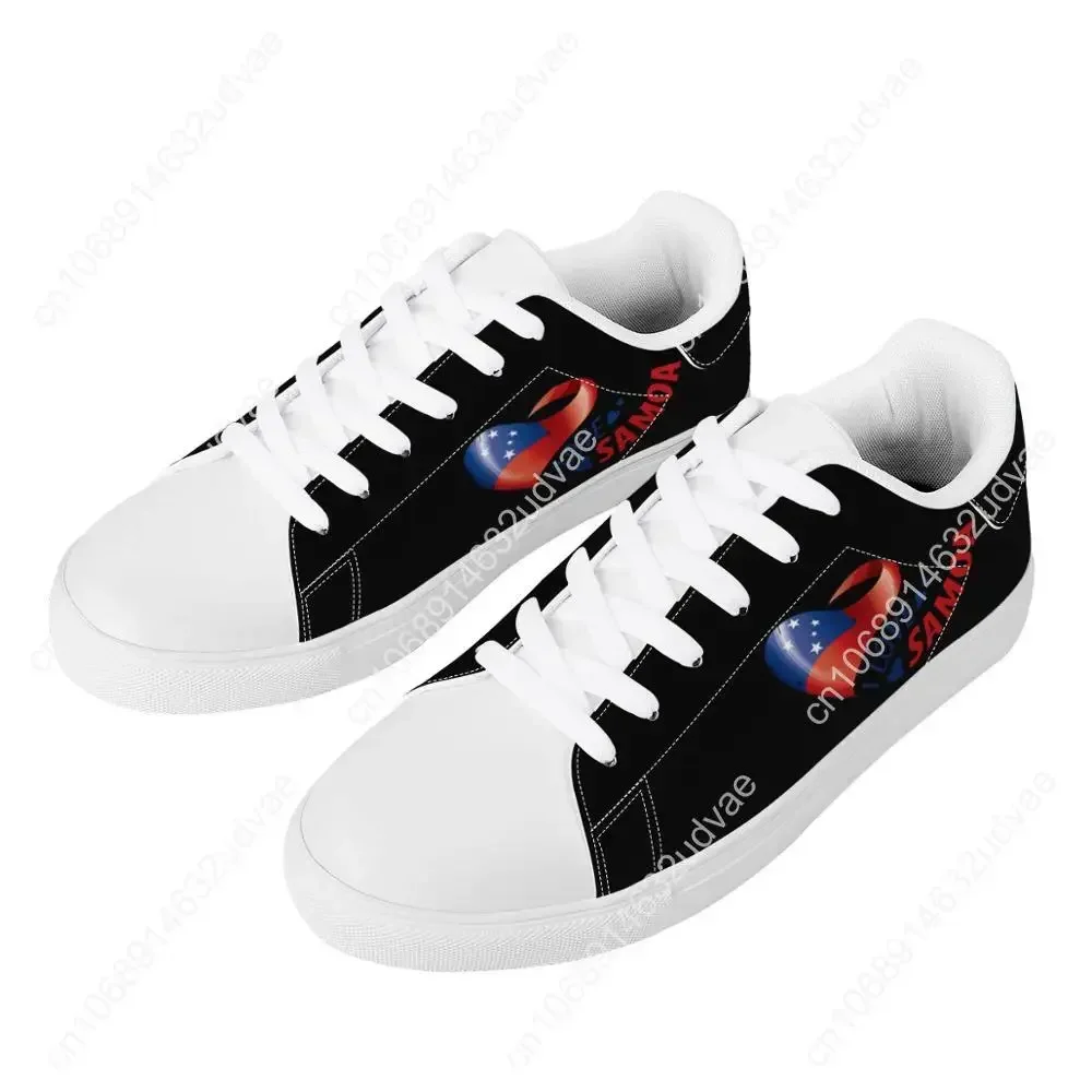 Black Flat Sneaker America Polynesian Tribal Golden Samoa Style Print Custom Man Comfort Walking Sport Shoes Women Running Shoes