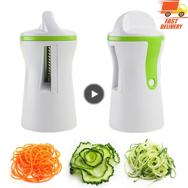 Portable Spiralizer Vegetable Slicer Handheld Spiralizer Peeler Stainless  Steel Spiral Slicer for Potatoes Kitchen accessories - AliExpress