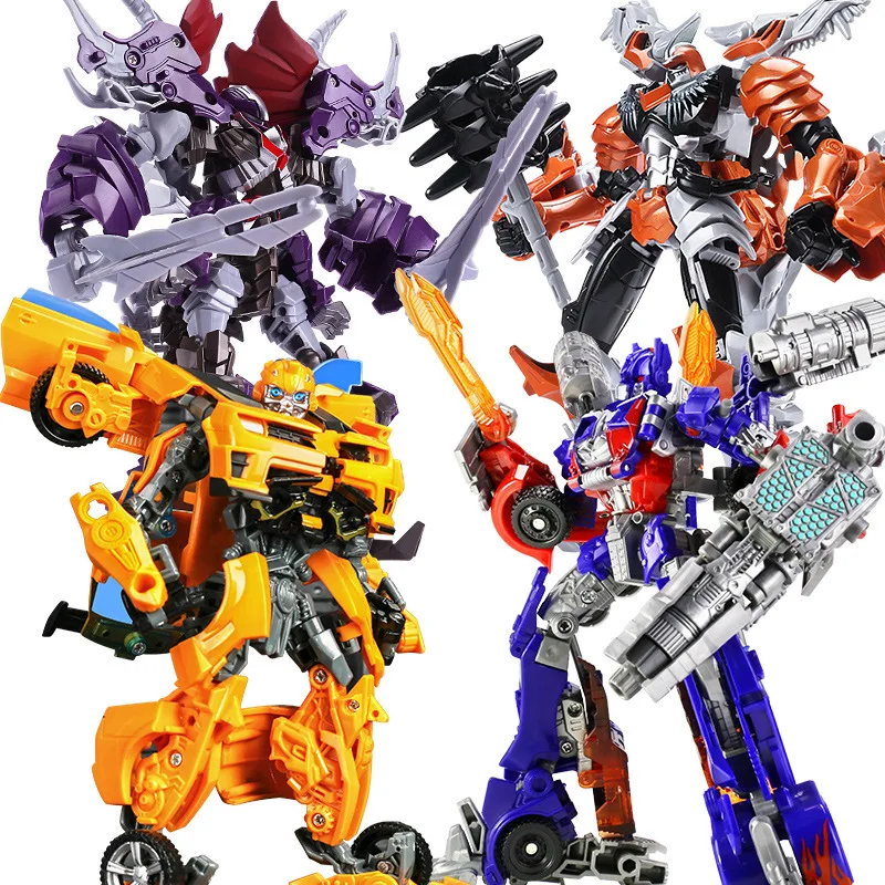 Anime Action Figures 20CM Transformation Toy Anime Robot Car Action Figure Plastic Movie Aircraft Model Kids Boy Gift