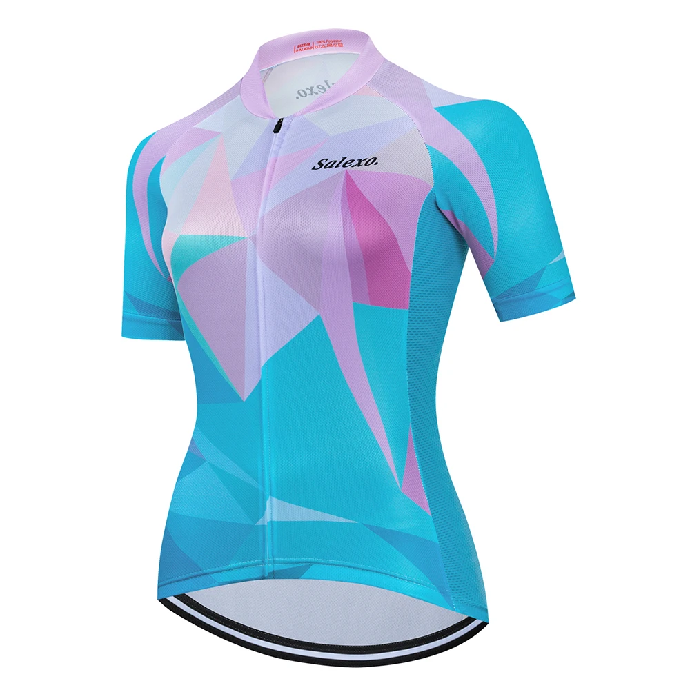 New Fashion Cycling Jersey Women Mountain Bike Uniforms Team MTB Bicycle Clothing Short Sleeve Wear Cycling Jersey Summer Shirt