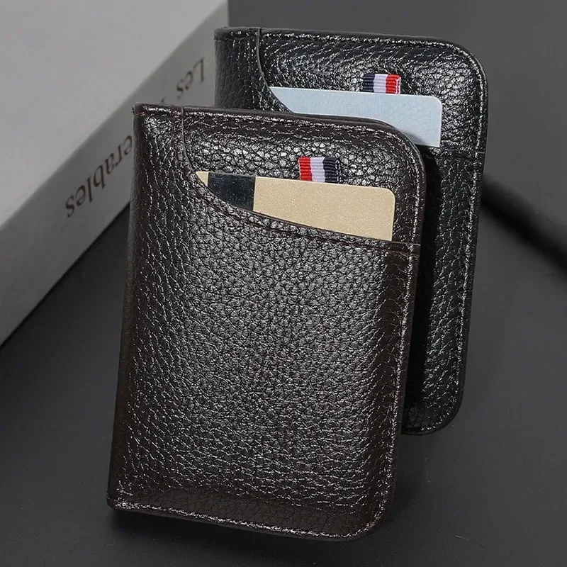 Portable Super Slim Soft Wallet PU Leather Mini Credit Card Wallet Purse Card Holders Men Wallet Thin Small Short Wallets Best Sellers In Luggage, Bags