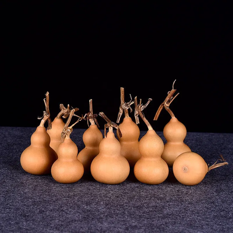 Фото Mini Natural Dry Gourds Craft Small Calabash Gourd   Fengshui Bagua Hulu /Dried Lagenaria siceraria Gourds №2