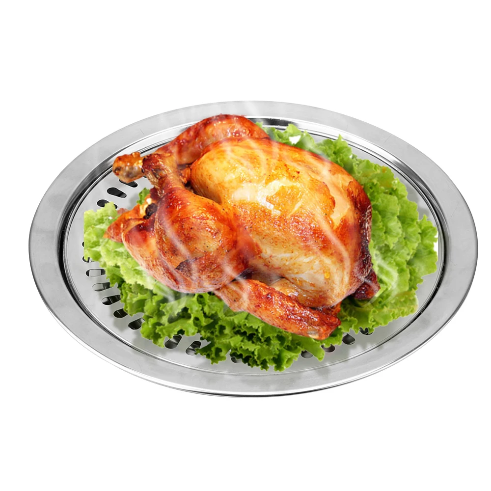 BBQ Grill Pan BBQ Grill Barbecue Tools Household Non-Stick Gas Stove Plate Smokeless Barbecue Grill Pan Electric Stove Baking Tray