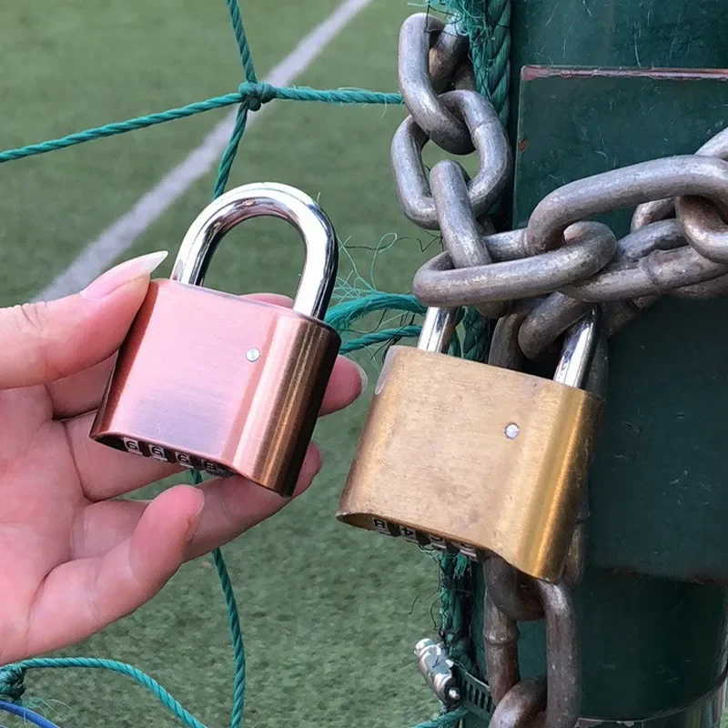 Combination Lock Digit Combination Lock 4-Digit Number Combination Padlock Waterproof Strong Hardened Suitable for Indoor Outdoor Fence Door Sturdy Password Code Locks