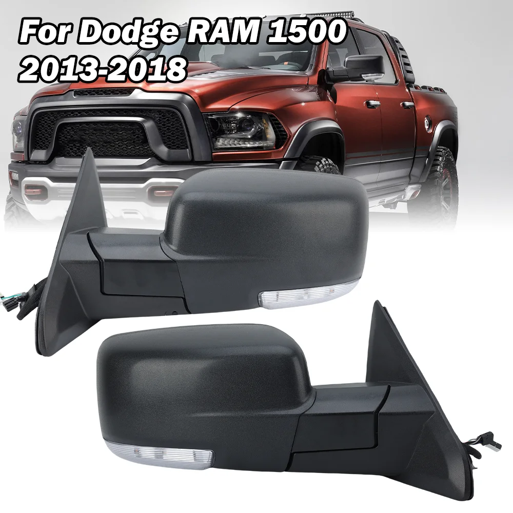 Rétroviseur Extérieur Gauche Pour Dodge Ram 1500/2500/3500 2009-2018 - Avec Clignotant, Chauffage, Etc. - 3