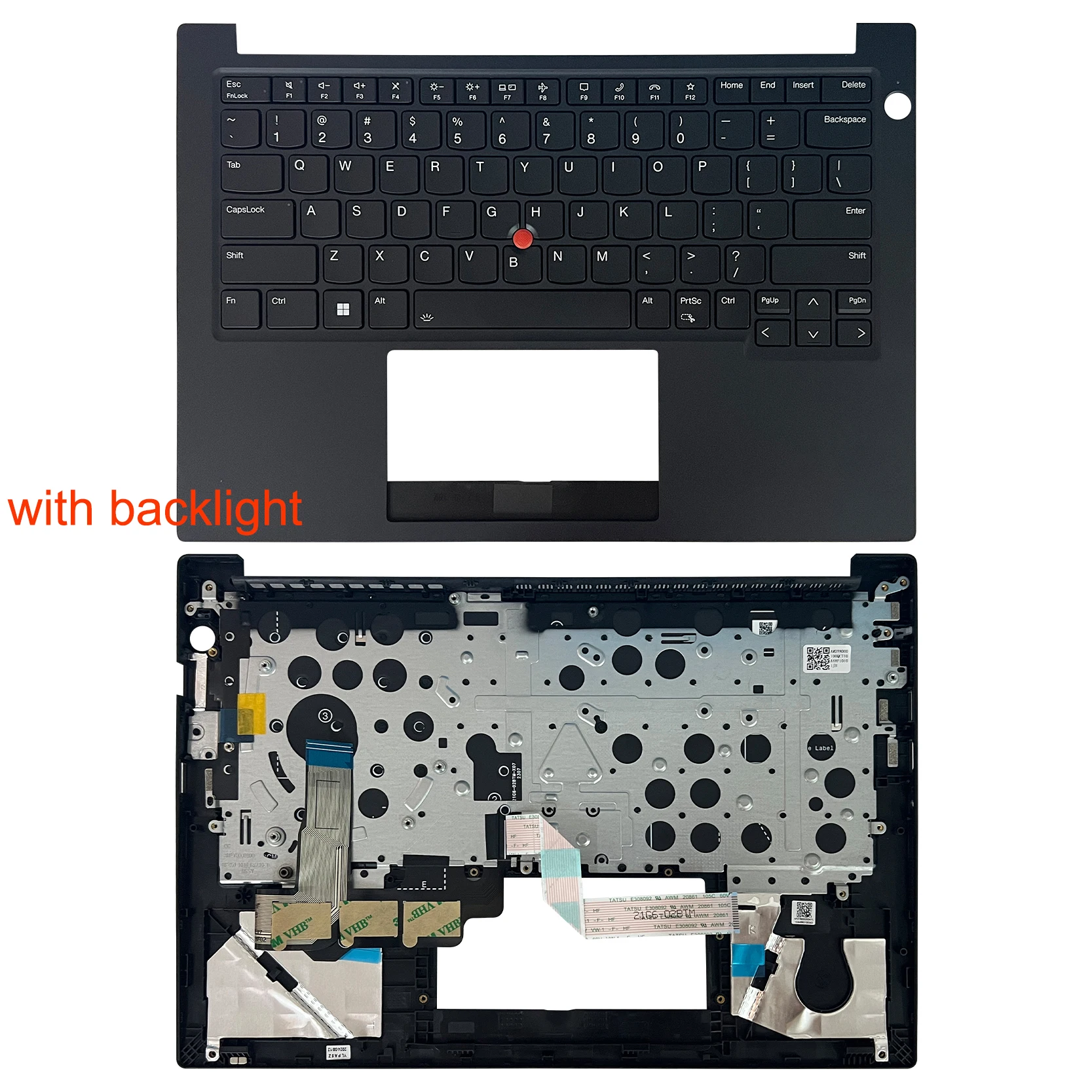 For ThinkPad E14 Gen5 GEN6 upper cover palm rest case keyboard laptop top shell