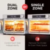 Dual Zone Air Fryer French Door Oven  32 Qt Convection Toaster Combo  10-in-1 Up to 450°  1800W  Temperature C 5