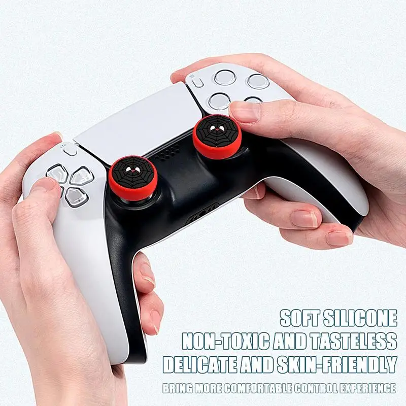 4 PCS Silicone Thumb Grip Cover For PS5 PS4 Switch Pro Thumbstick Grip S Game Controller Protector Accessories