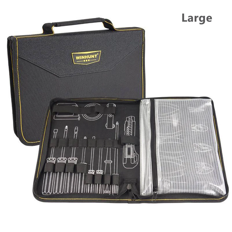 2025 New Repair Tool Bag Oxford Cloth Electrician Bag, Pliers Wrench Multimeter Storage Bag Multi-pocket Waterproof Storage Bags