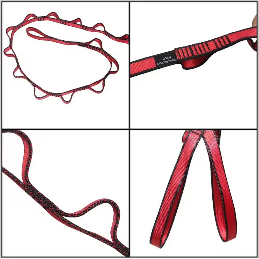 Daisy Chain Yoga Hammock Extension Strap Adjustable Nylon Sling_voghion.com
