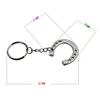 Horseshoe Keychain Zinc Alloy Highly-Polished Keychain Favor Gifts Durable Horse Snaffle Bits Key Ring for Home 3