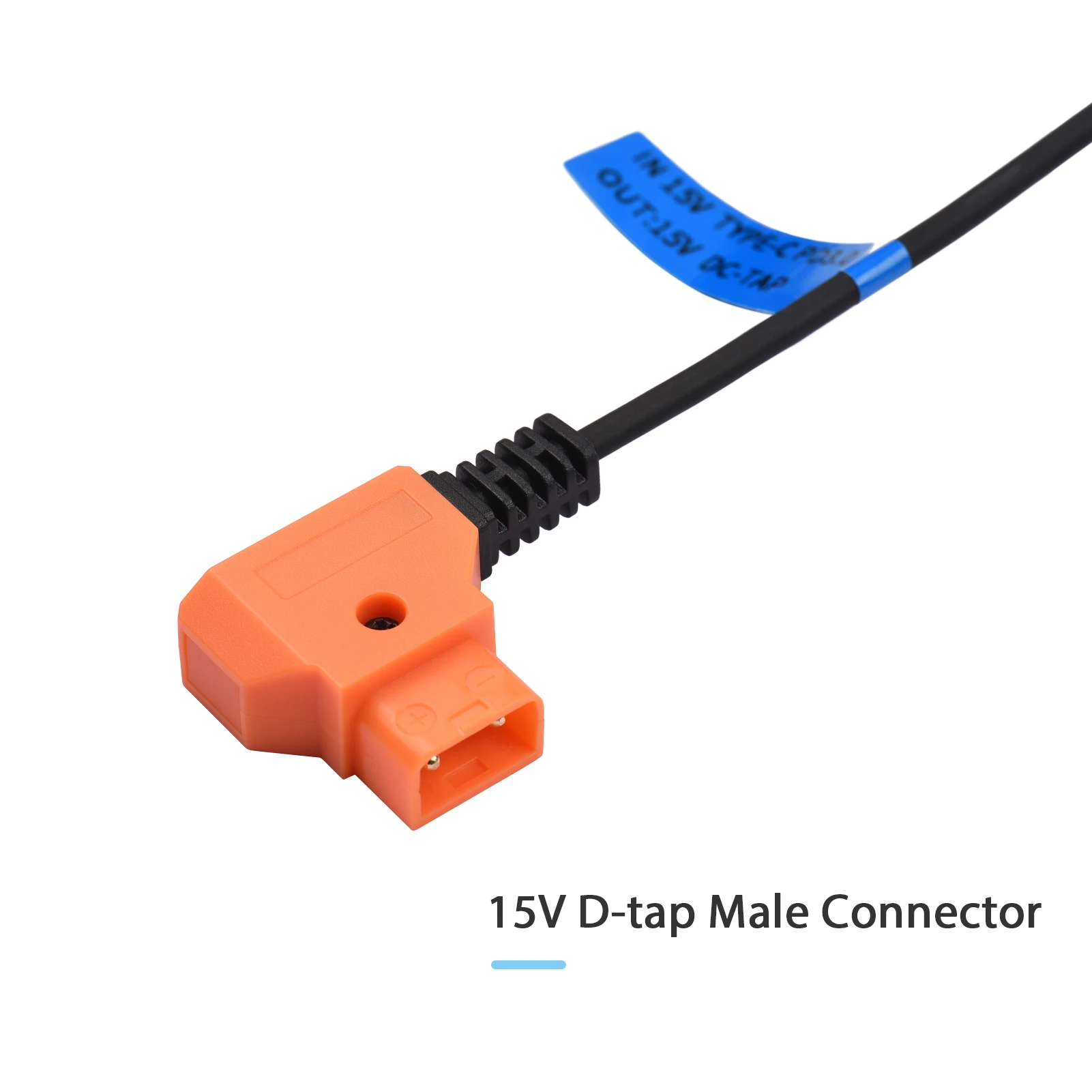 Power Cable 15V PD3.0 USB Type-C Male to 15V D-Tap Male Connector for V-mount Battery power cable