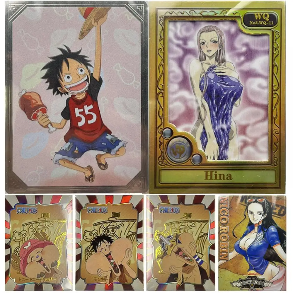 

Anime ONE PIECE Nami Monkey D. Luffy Nico Robin Tony Tony Chopper BROOK Usopp collection card Children's toys Board game card
