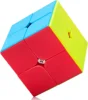 Qiyi Qidi S2/W 2x2x2 Magic Cube Stickerless Mofangge 2x2 Speed Cubes Fast Smooth Turning Solid Durable & Stickerless Frosted 1
