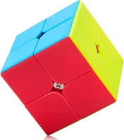 Qiyi Qidi S2/W 2x2x2 Magic Cube Stickerless Mofangge 2x2 Speed Cubes Fast Smooth Turning Solid Durable & Stickerless Frosted 1