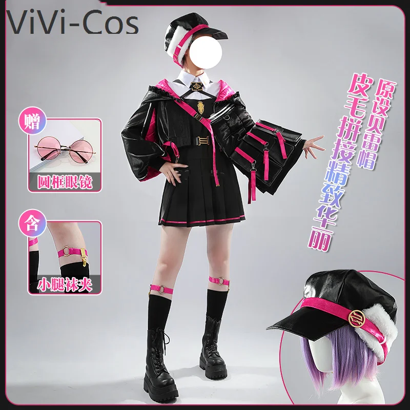 

ViVi-Cos Anime Fate/Grand Order FGO Medusa Game Suit Gorgeous Lovely Cosplay Costume Halloween Carnival Party Role Play Outfit