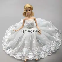 

30cm White Lace Ballet Tutu Dresses For Barbie Dolls Clothes For Barbie Dress Outfits Vestidos 1/6 Doll Accessories Kids Toys