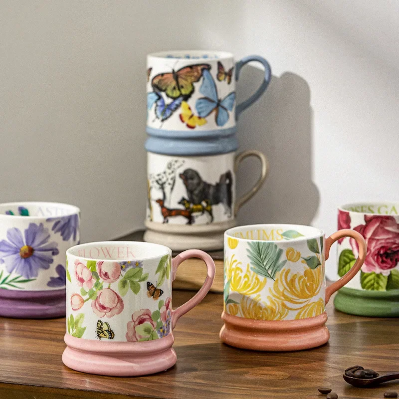 

Mug Ceramic Cup Creative Large Capacity High Temperature Resistant Household Coffee Cup Water Cup Female High Beauty Gift Cups