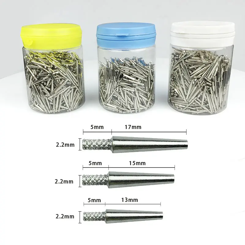 

1000Pcs/box Dental Lab Zinc Alloy Dowel Pins Use with Pindex for Die Model Work Dental Lab Pins Nail