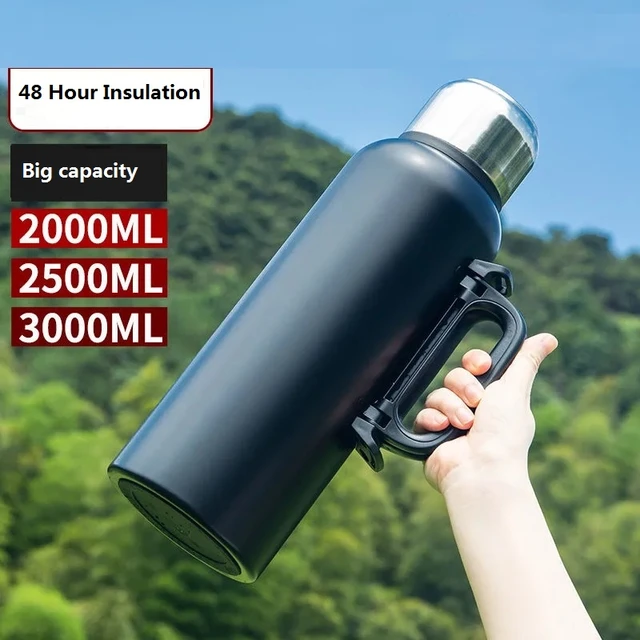 128oz 3785ml Insulated Water Bottle, Dishwasher Safe Stainless Steel  Thermos, Bpa Free Jug With Handle & Anti-slip Bottom - Water Bottles -  AliExpress