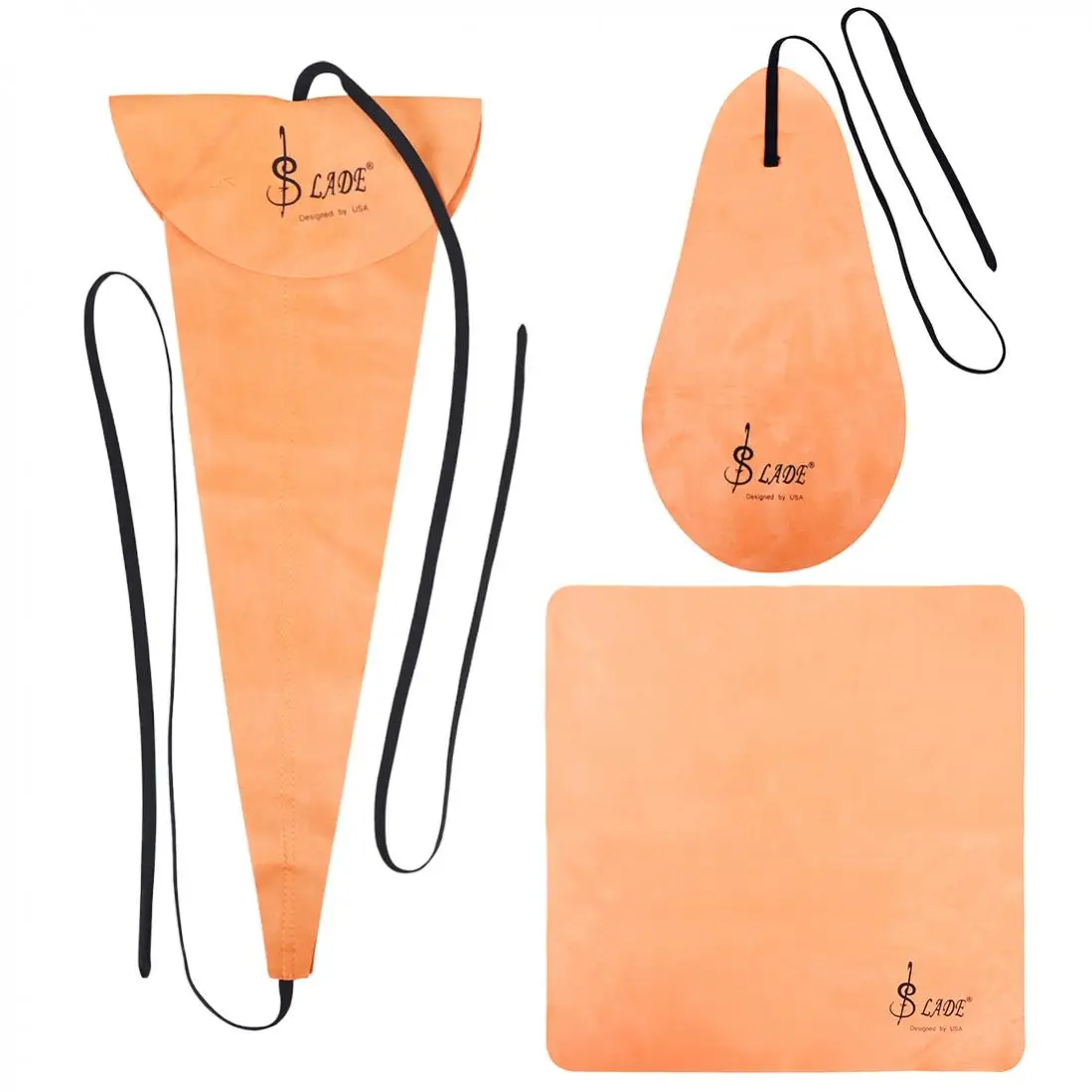 Cotton Saxophone Inner Chamber Cleaning Cloth Kits for Saxophone Clarinet Flute Trumpet Instruments Cleaning Cloth