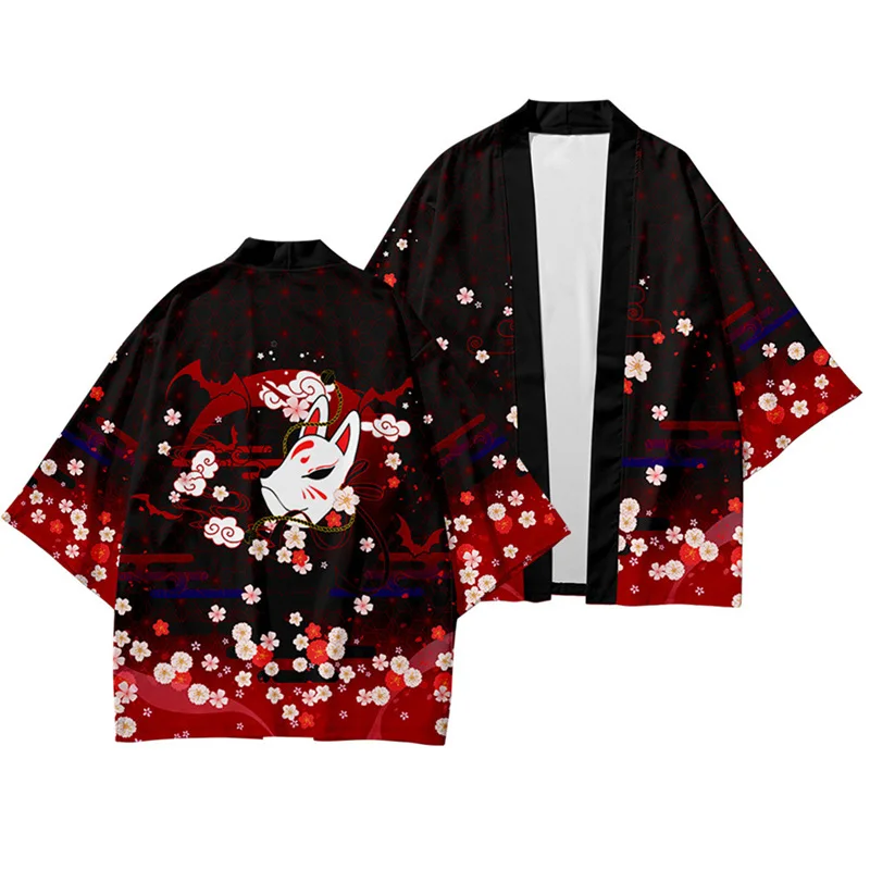 3 To 14 Years Kids Kimono Japanese Clothing Boys Girls Dragon Printed Kimono Haori Cardigan Jacket Children Beach Wear Cloak
