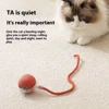 Cat Interactive Ball Toys Automatic Rolling Ball Faux Tail Rechargeable Smart Pet Electronic Toy Dog Cat Training Imitate Mouse 6