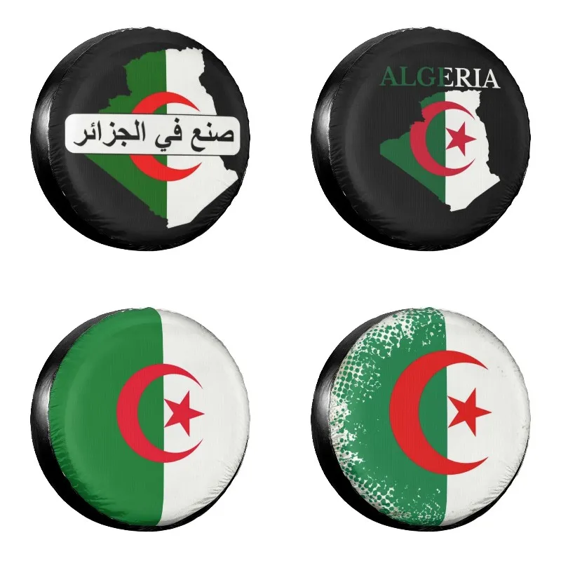 

Карта с флагом Алжира 1122, запасной чехол для шины, чехол, сумка, чехол для Mitsubishi Pajero, аксессуары для автомобиля, 14 дюймов 15 дюймов 16 дюймов 17 дюймов