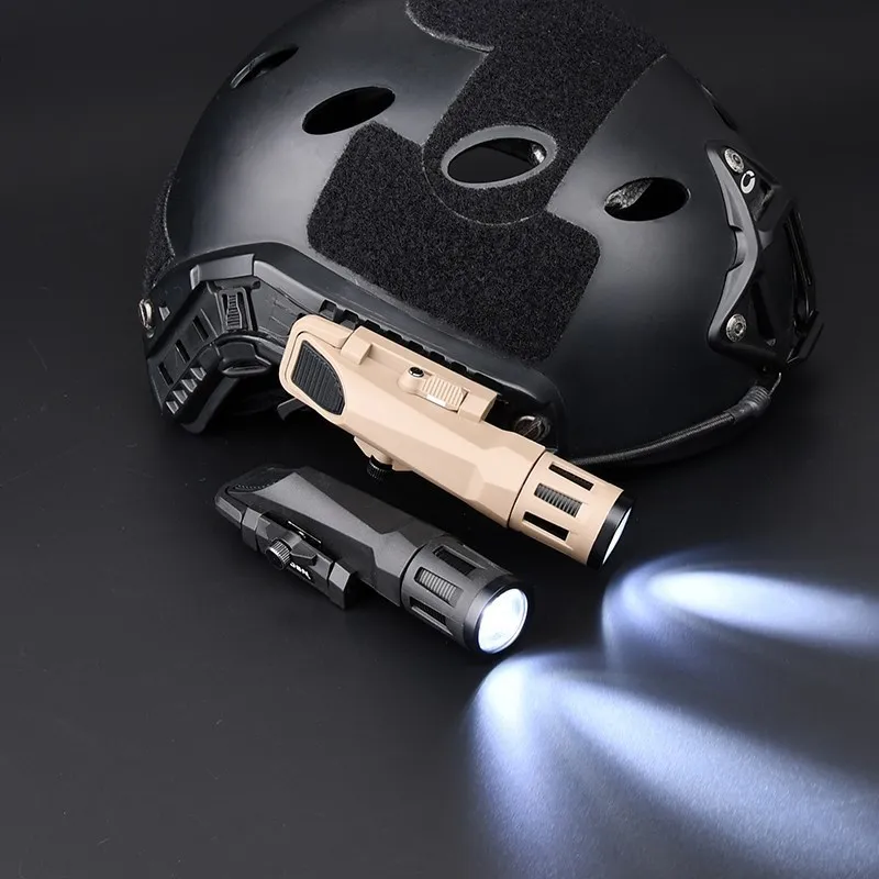 Tactical WADSN WML X Gen 2 Airsoft Hunting Weapon Flashlight  LED 400Lumens Scout Helmet Light White Light Strobe Fit 20mm Rail