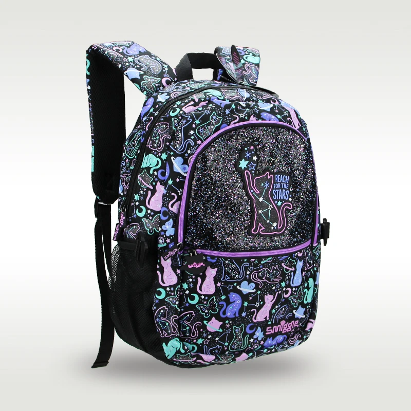 Australia original Smiggle children's hot-selling schoolbag female cute high-quality backpack star cat 16 inches 3