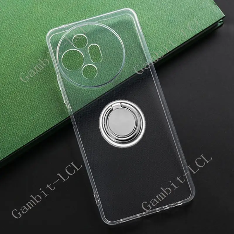 Enhanced 2024 TPU Silicone Phone Case with Back Ring Holder for TCL 50 Pro NXTPAPER XL 6.78