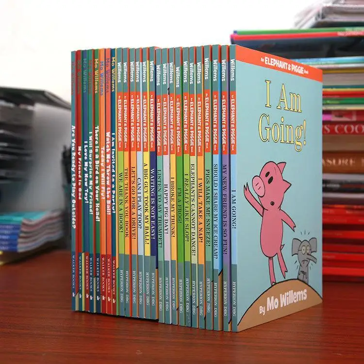 25 Books/Set Kawaii An Elephant and Piggies Book Interesting Story