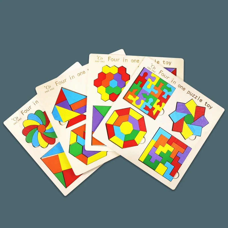 Natureich Puzzle Plug-in Puzzle With Geometric Shapes/motor Skills, Family, Wooden Building Blocks Geometry Puzzleskill Game For Children From 4 Years Made Of Wood Nature