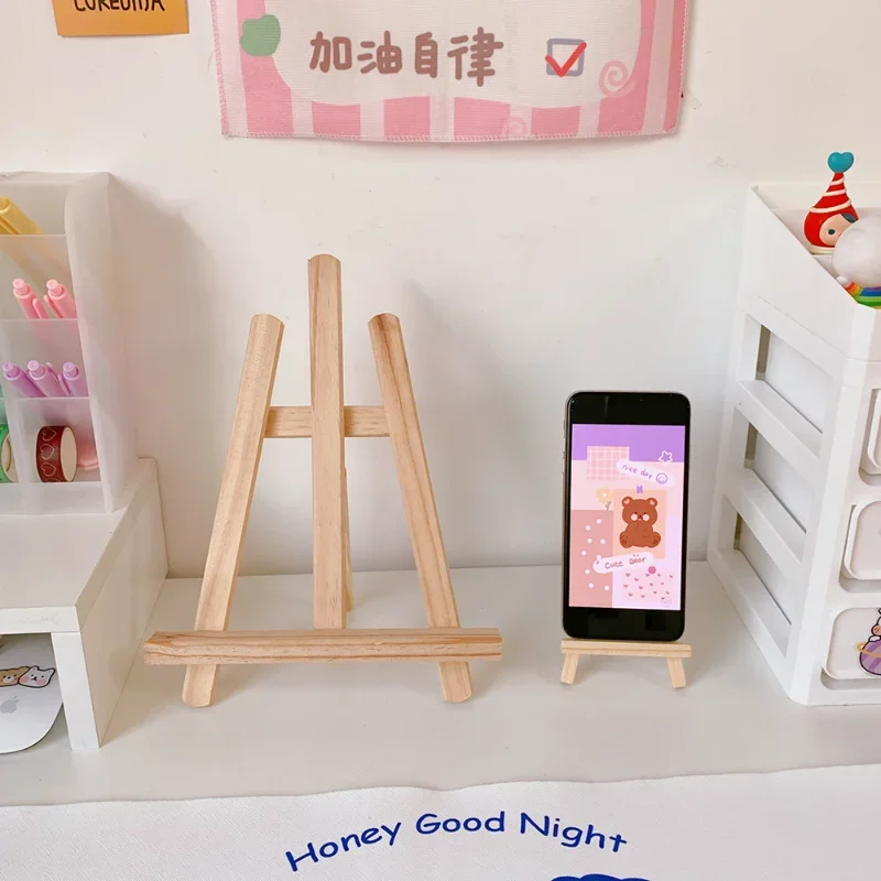Tablet Stand For IPad Xiaomi Samsung Huawei Kindle Desktop Adjustable Wooden Holder Mini Easel Tablet Accessories