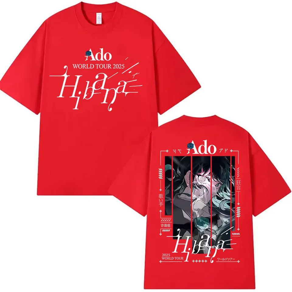 Japanese Ado Hibana WORLD TOUR 2025 New T-Shirts Men Women