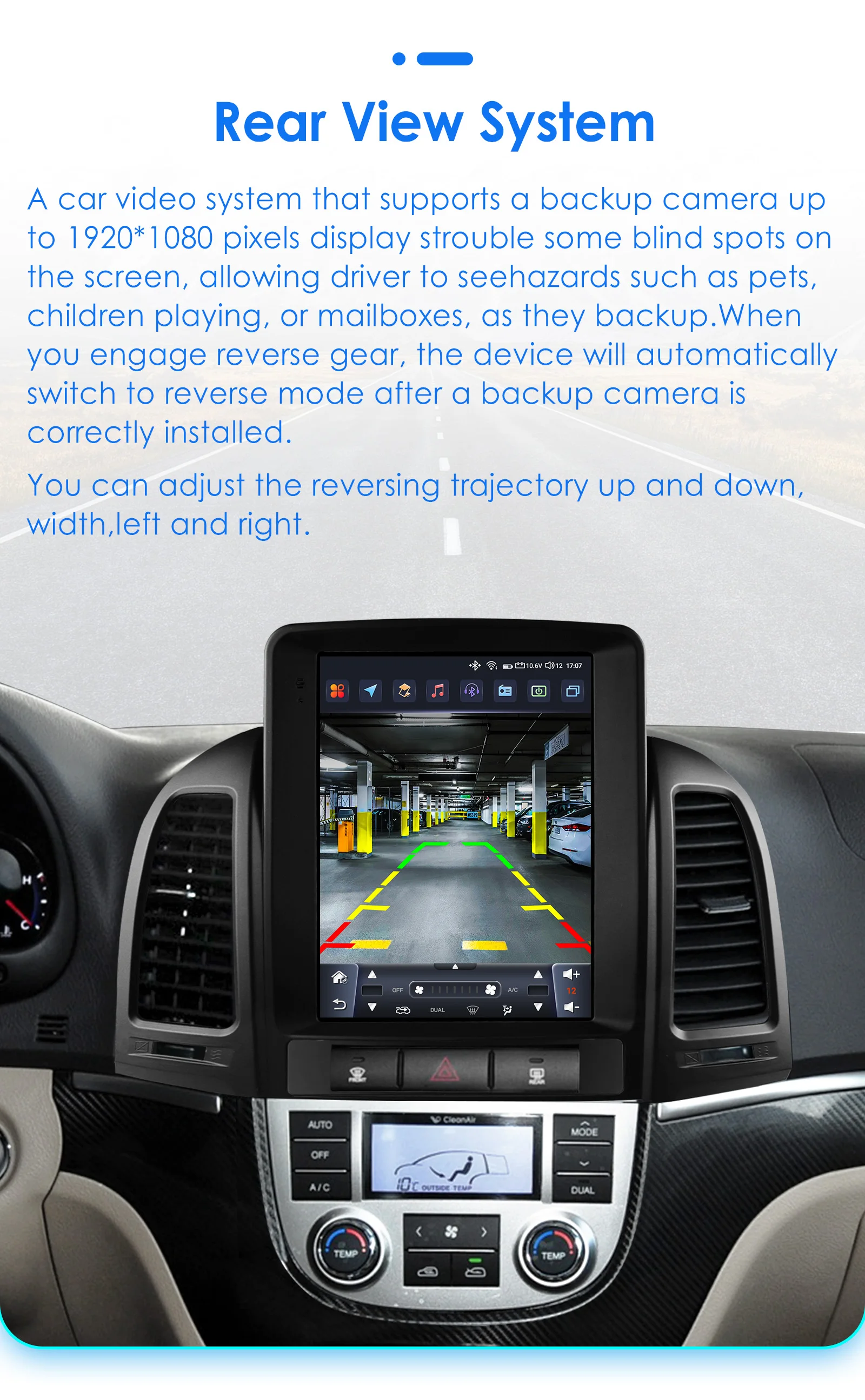 9,7 "2DIN Carplay Android 14 Auto Auto radio für Hyundai Santa Fe 2 2006 - 2012 multimedia-player Autoradio 360 Kamera GPS bildschirm – Detail 35