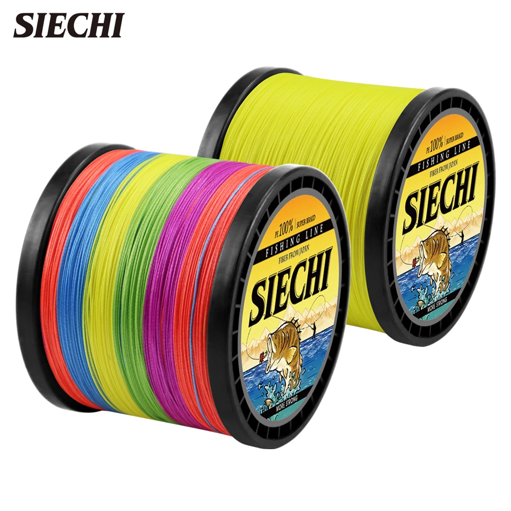 

Плетеная полиэтиленовая рыболовная леска SIECHI, 4/8 нитей, 300 м, 500 м, 1000 м, 100 м, плетеная многонитевая рыболовная леска для соленой воды, 4/8 нитей