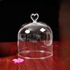 Diameter=15cm Different Height=15cm  17cm 18.5cm Glass Dome Vase Home Deocration Transparent Cover Wedding Prop Birthday Gift 1