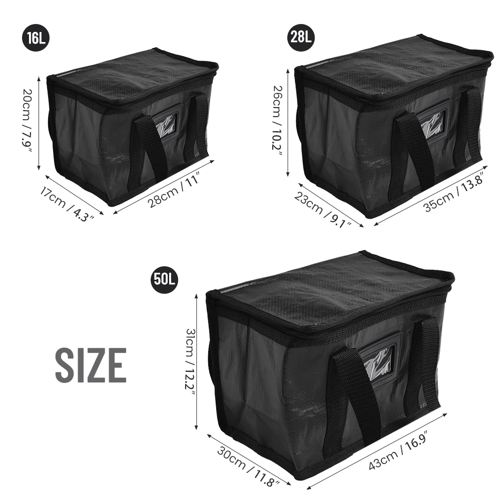 

Pizza Bag Meal Delivery Bag Doppelter Reißverschluss Double Zip Food Delivery Bag High Quality Replacement Takeaway