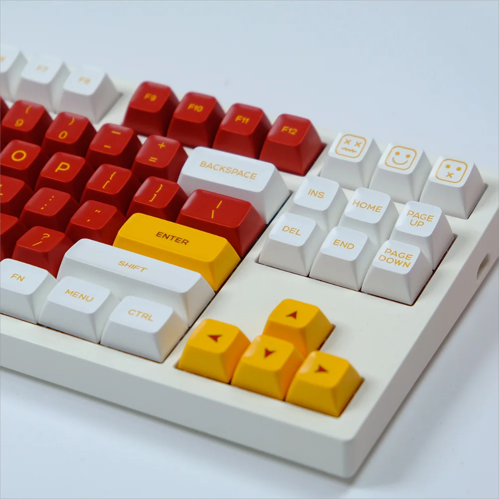 Eva 02 Keycaps para Teclado Mecânico Double Shot Pbt Cor Vermelha Qxa Altura SA Perfil 61 64 68 87 96 980 104 108 Layout qx - Imagem 5
