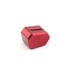 Enhanced Motorcycle Turn Signal Switch Button Cap Keycap Accessory (No logo Red)