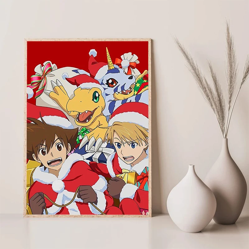 

Digital Monsters Poster Anime Decorative Prints Wall Painting Home and Decoration Posters for Wall Decor Gamer Room Decoration