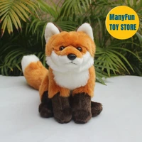 Realistic Red Fox High Fidelity Cute Plushie Vulpe Plush Toys Lifelike Animals Simulation Stuffed Doll Kawai Toy Gifts For Kids 1