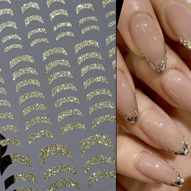 Nail Art Stickers Laser Silver  Silver Star Stickers Manicure - Silver/gold  Star - Aliexpress