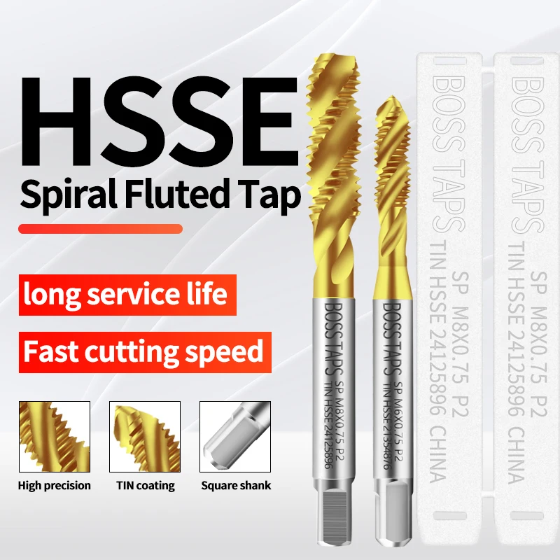 HSSE-M35 JIS Standard Spiral Fluted Tap M10 M11 M12 M13 M14 M15 M16 M18 M20 M22 Machine Screw Fine T