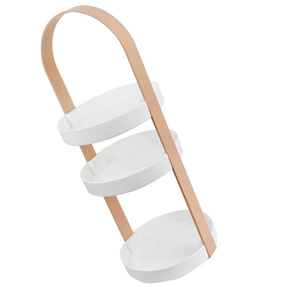 

Vanity Tray Holder Toiletry Storage Rack Supplies Bathroom Organizer Kitchen Countertop Abs Perfume Accessories