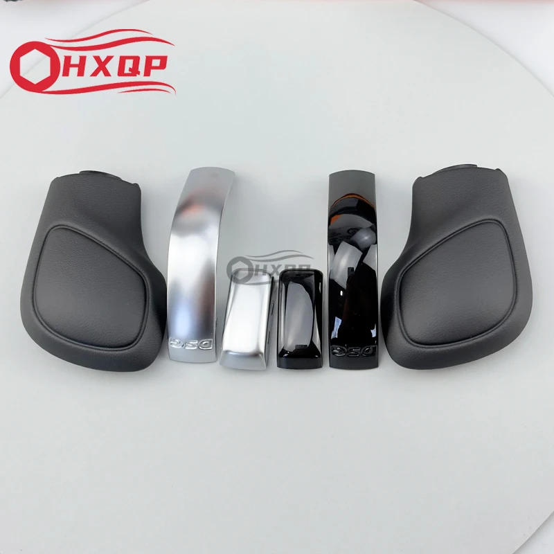 

Black Chrome With Suede Leather Gear Shift Knob Side Cover DSG Emblem For VW Golf 6 7 R GTI Passat B7 B8 CC R20 Jetta MK6 GLI