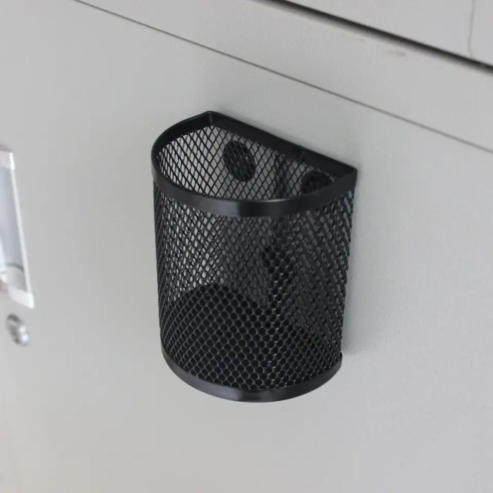 Porte-Stylos Magnétique Pour Tableau Blanc - Boîte Rangement ABS Avec Aimants - 12x12.5x4 Cm